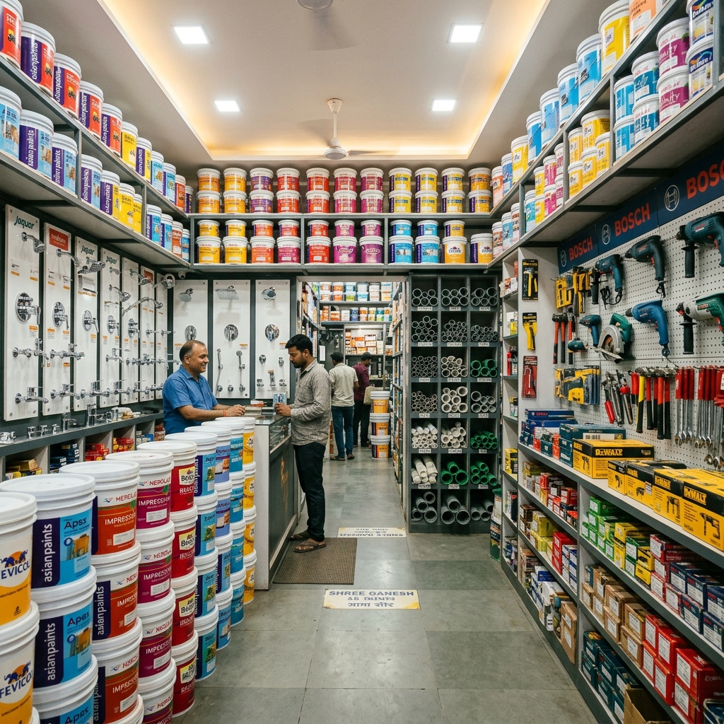Gupta Machinery Store — Paints, hardware tools, pipes and building materials